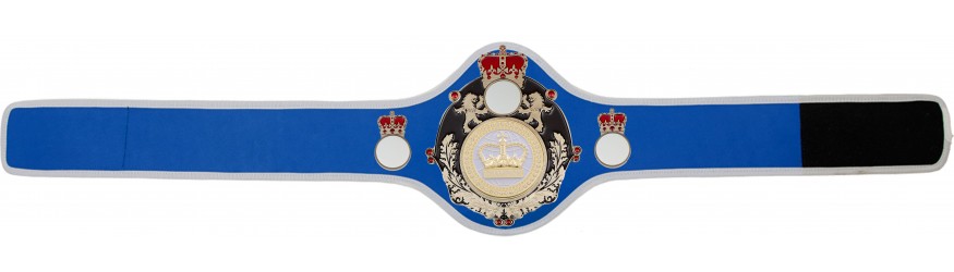 QUEENSBURY CHAMPIONSHIP BELT QUEEN/B/G/WHTGEM - AVAILABLE IN 8+ COLOURS